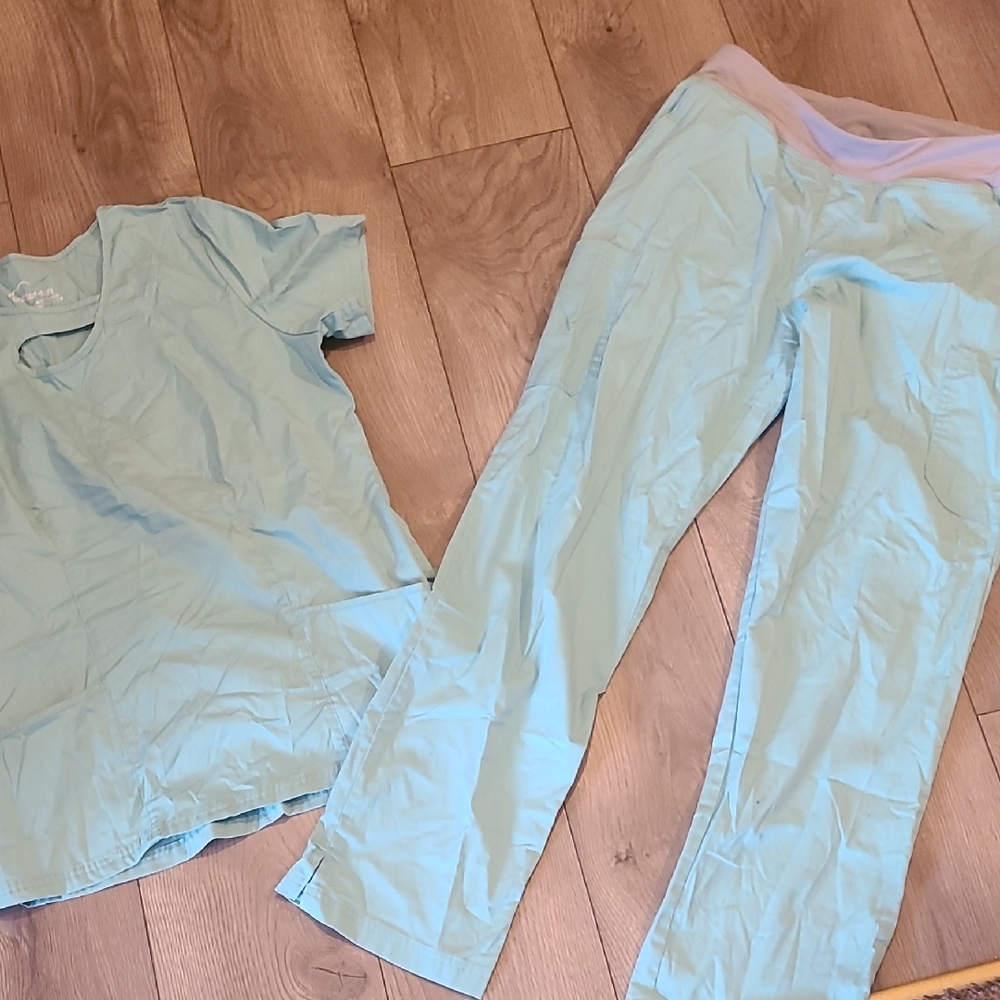 Light Blue Scrub Set